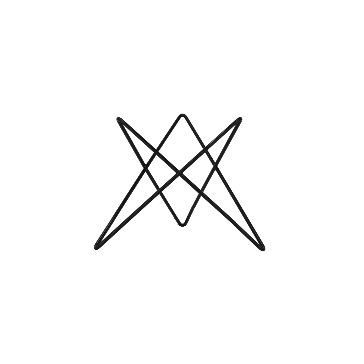 STAND Star Black h 20 cm