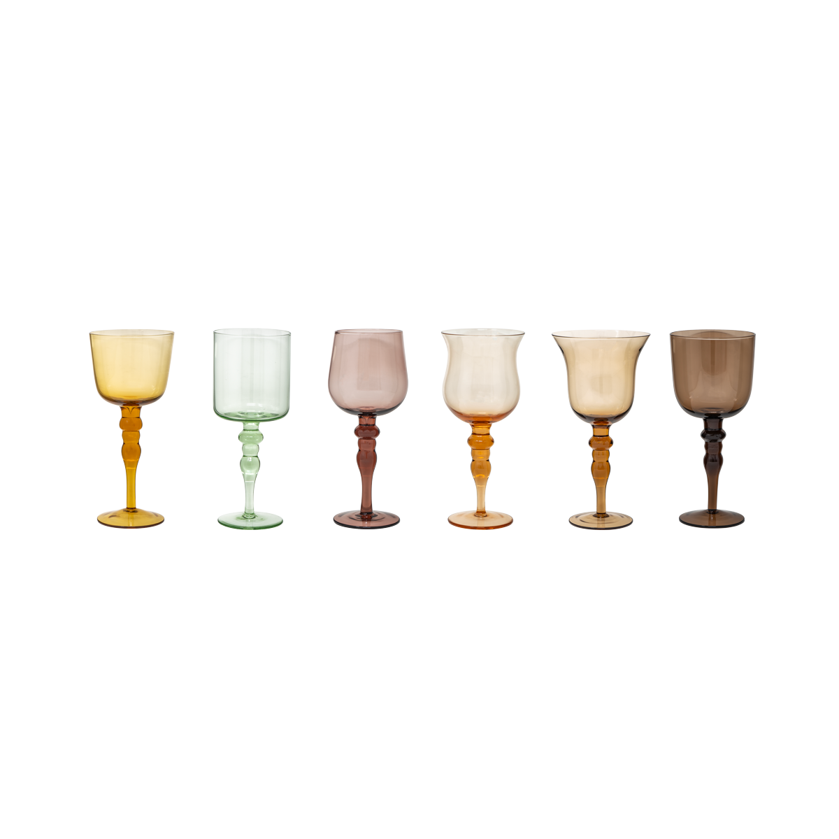 GOBLET Diseguale Nuance Amber/Pink (24 each container)