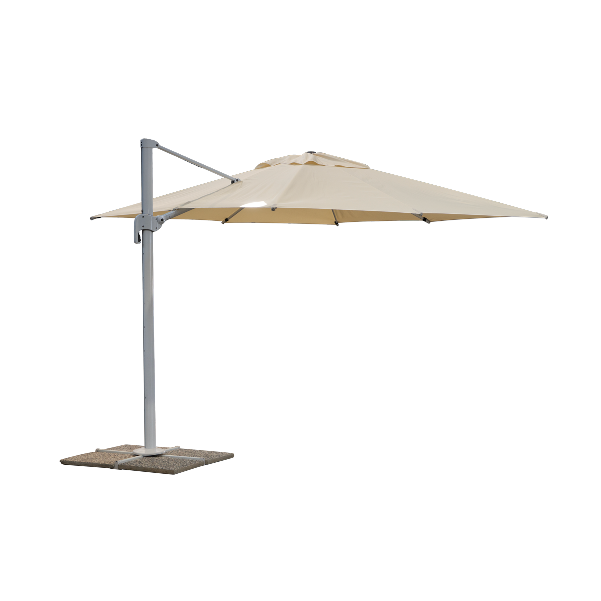 ARM SUN UMBRELLA 3 X 3m  with Tiles Ecrù Canvas
