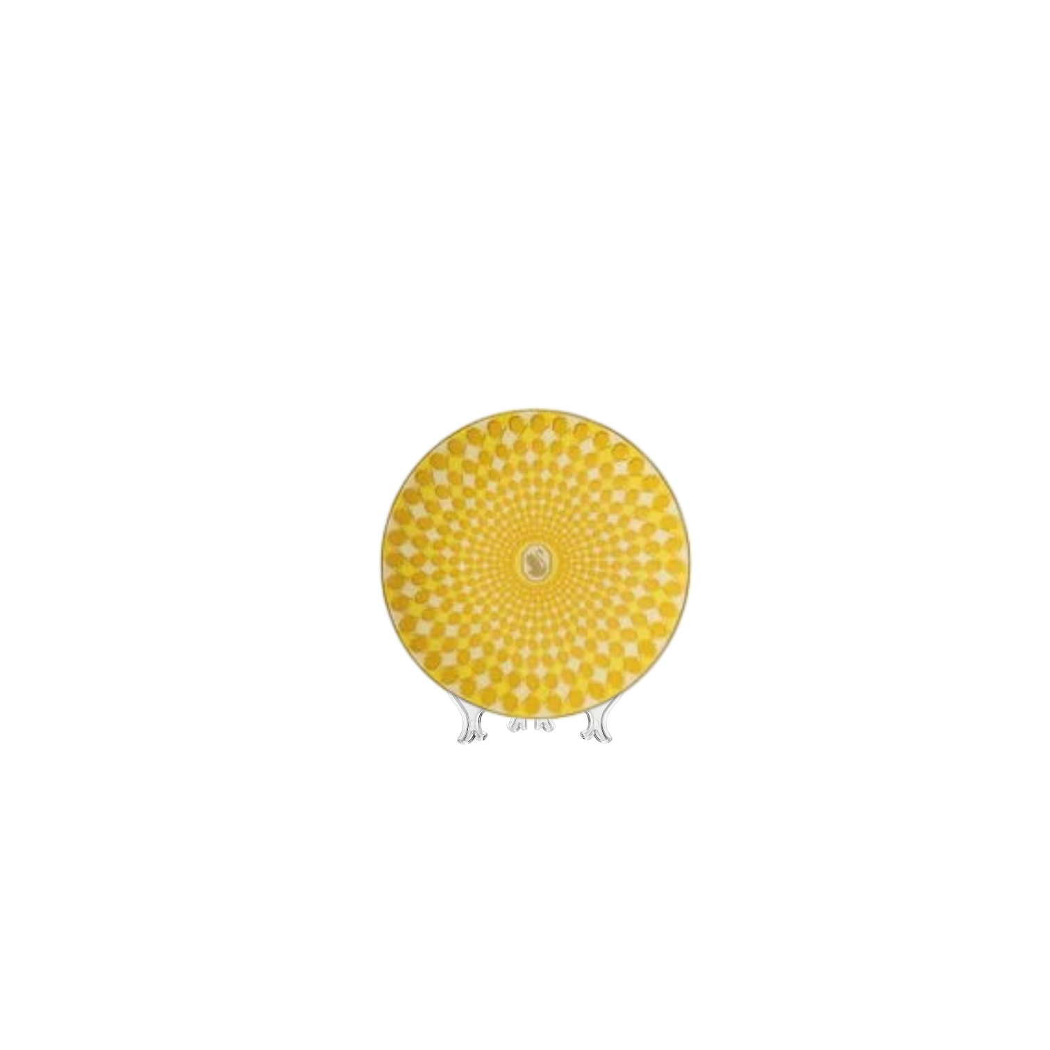 BREAD Plate Signum Jonquil Yellow by Swarovski cm 10