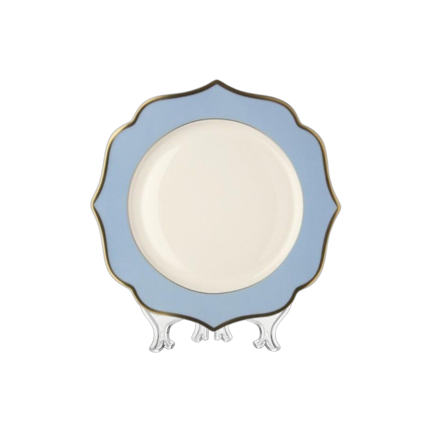 DINNER Plate Ionica White Gold Rims cm 28 (31 each container)