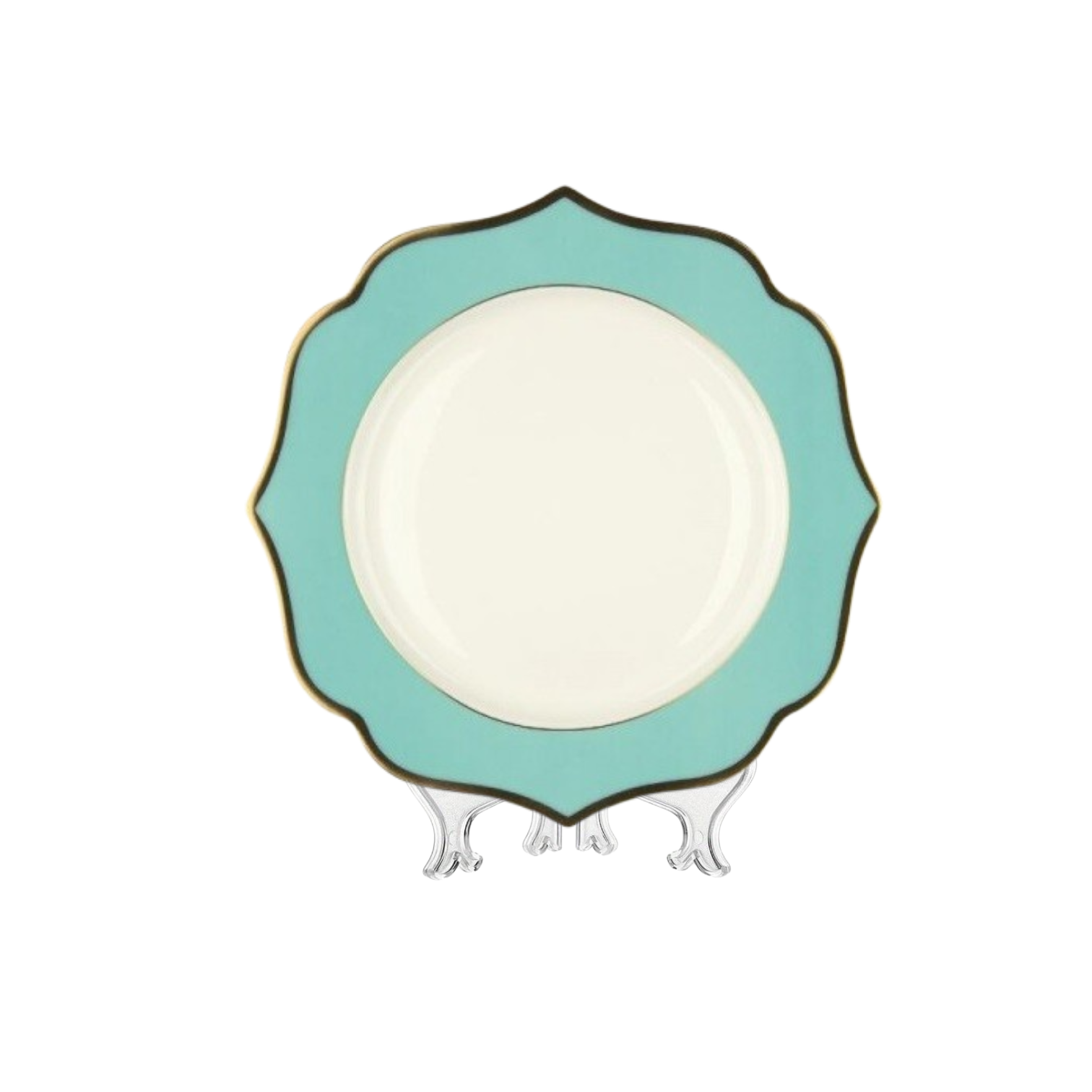 DINNER Plate Ionica Tiffany Gold Rims cm 28 (31 each container)