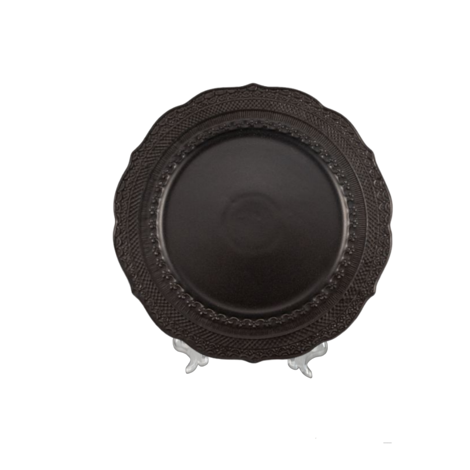 DINNER Plate Skalistos Black cm 28 (18 each container)