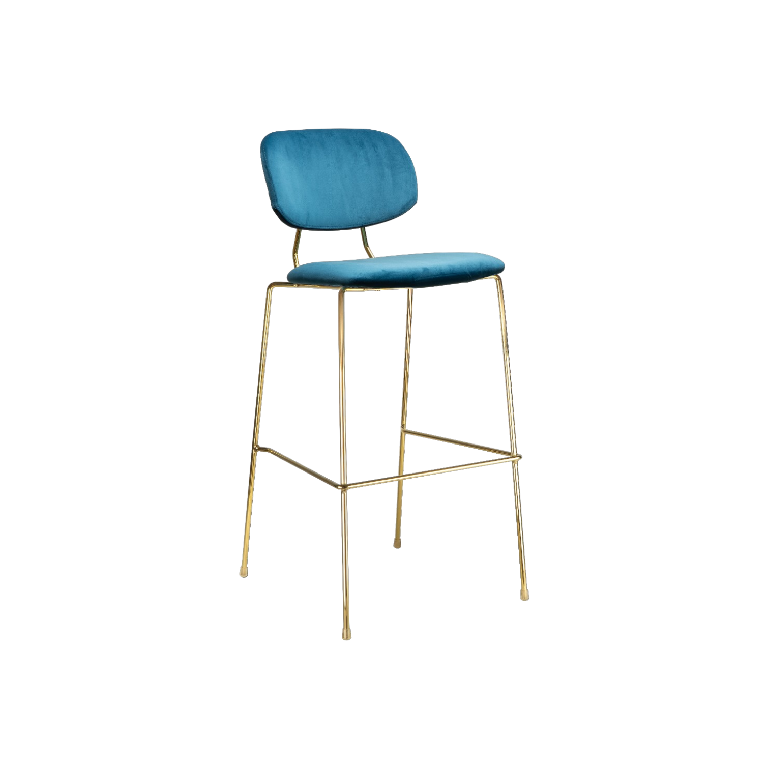 STOOL Catherine Velvet Blue