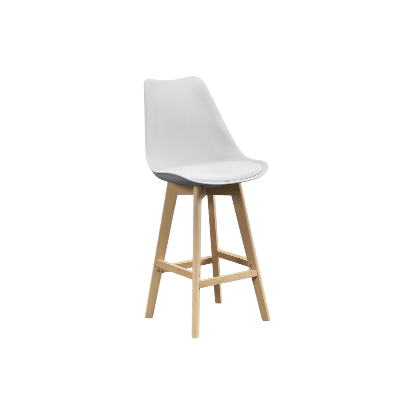STOOL Wood and White