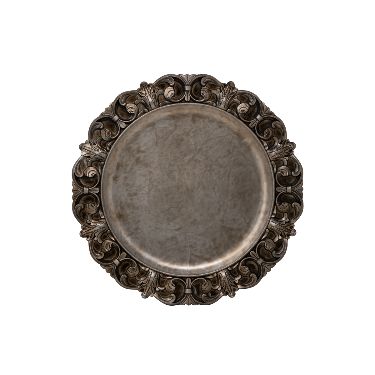 CHARGER Plate Barocco Bronze cm 35