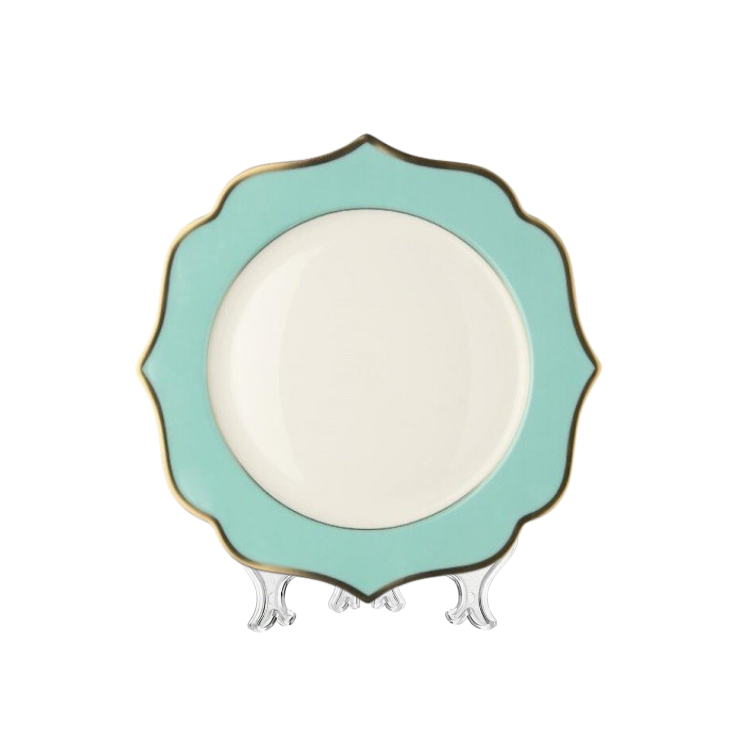 CHARGER Plate Ionica White Gold Rims cm 30,5 (26 each container)