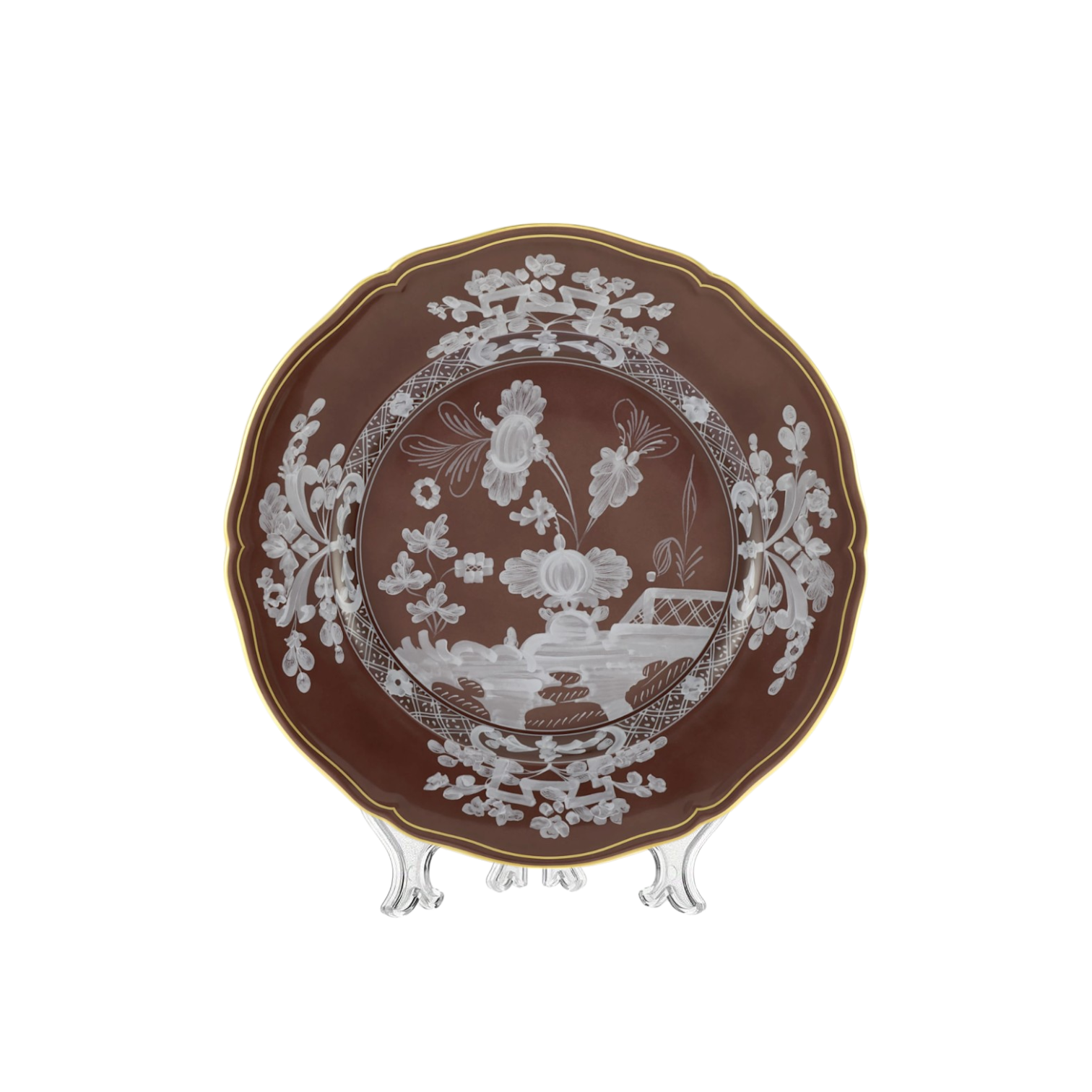 CHARGER Plate Oriente Italiano Castagna cm 31 (10 each container)