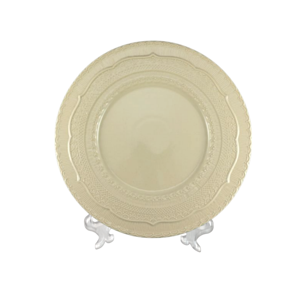 CHARGER Plate Skalistos Beige cm 33