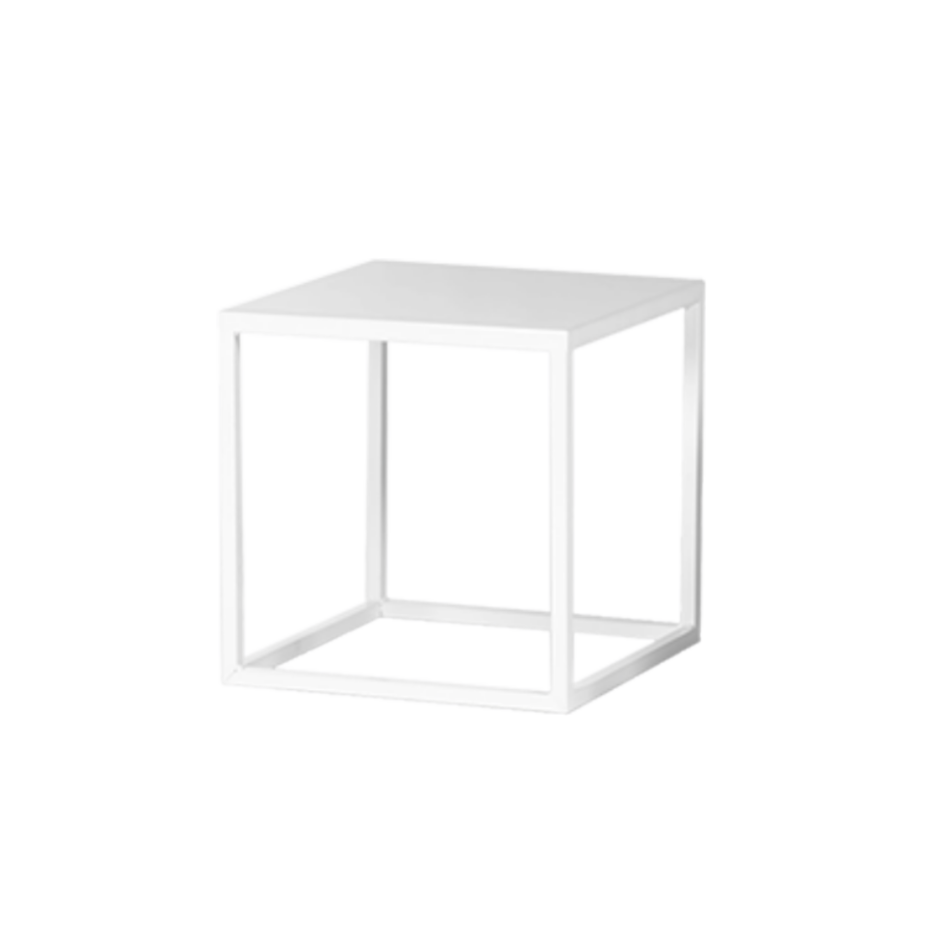 COFFEE TABLE White Iron cm 40x40x40h