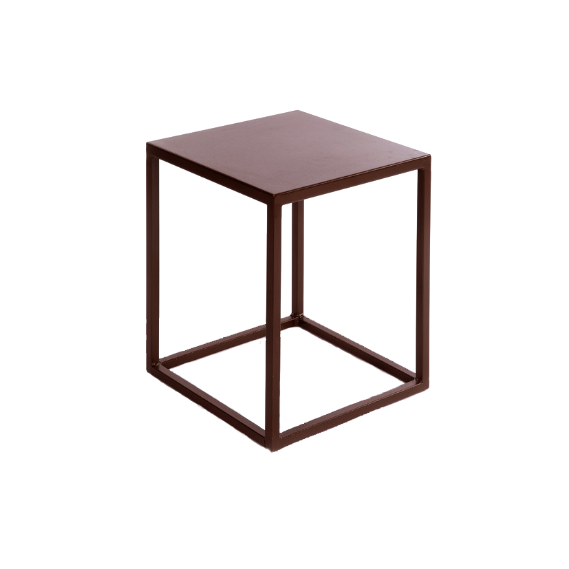 COFFEE TABLE New Iron Industrial cm 40x40x50h (On Site Assembly)