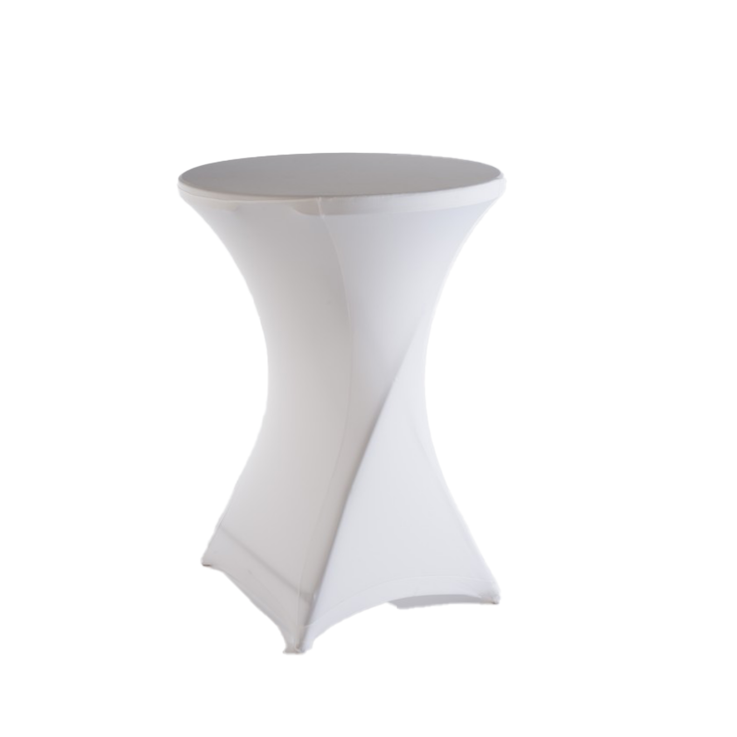 TABLECLOTH White Lycra Cocktail for Hightable Click diameter 80 cm