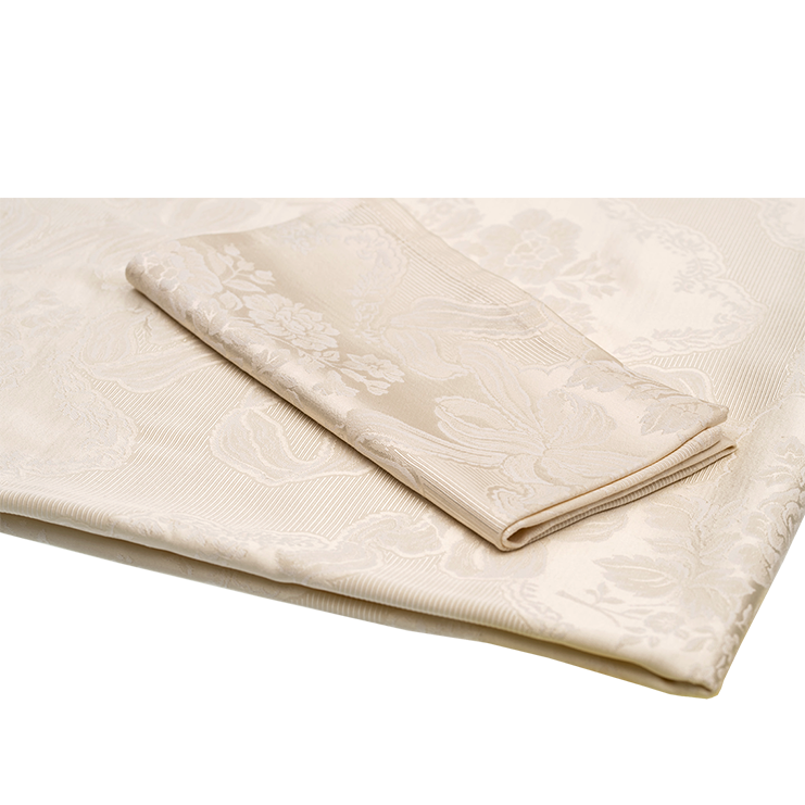 TABLECLOTH Ivory Damask Satin cm 210 x 210