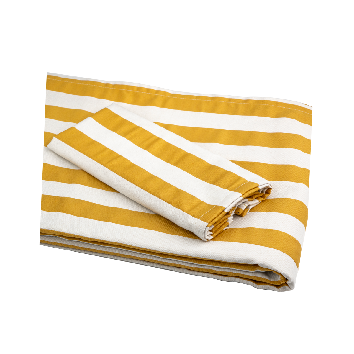 NAPKIN White/Ocher Striped (packs of 10)