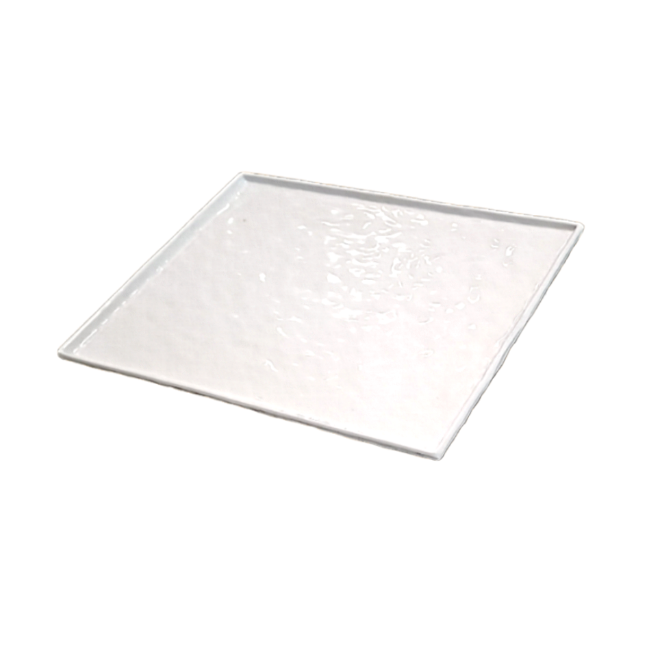 RECTANGULAR TRAY in Melamine White Stone Effect cm cm 32,5x26