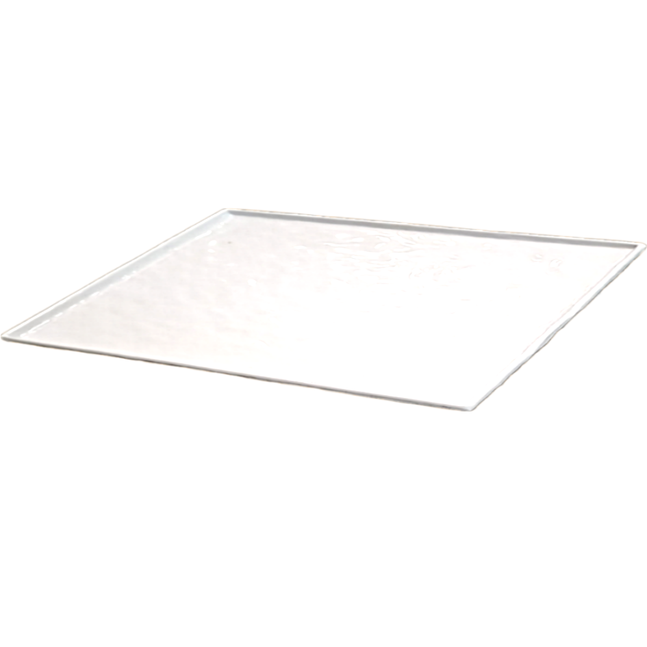 RECTANGULAR TRAY in Melamine White Stone Effect cm 52,5x33
