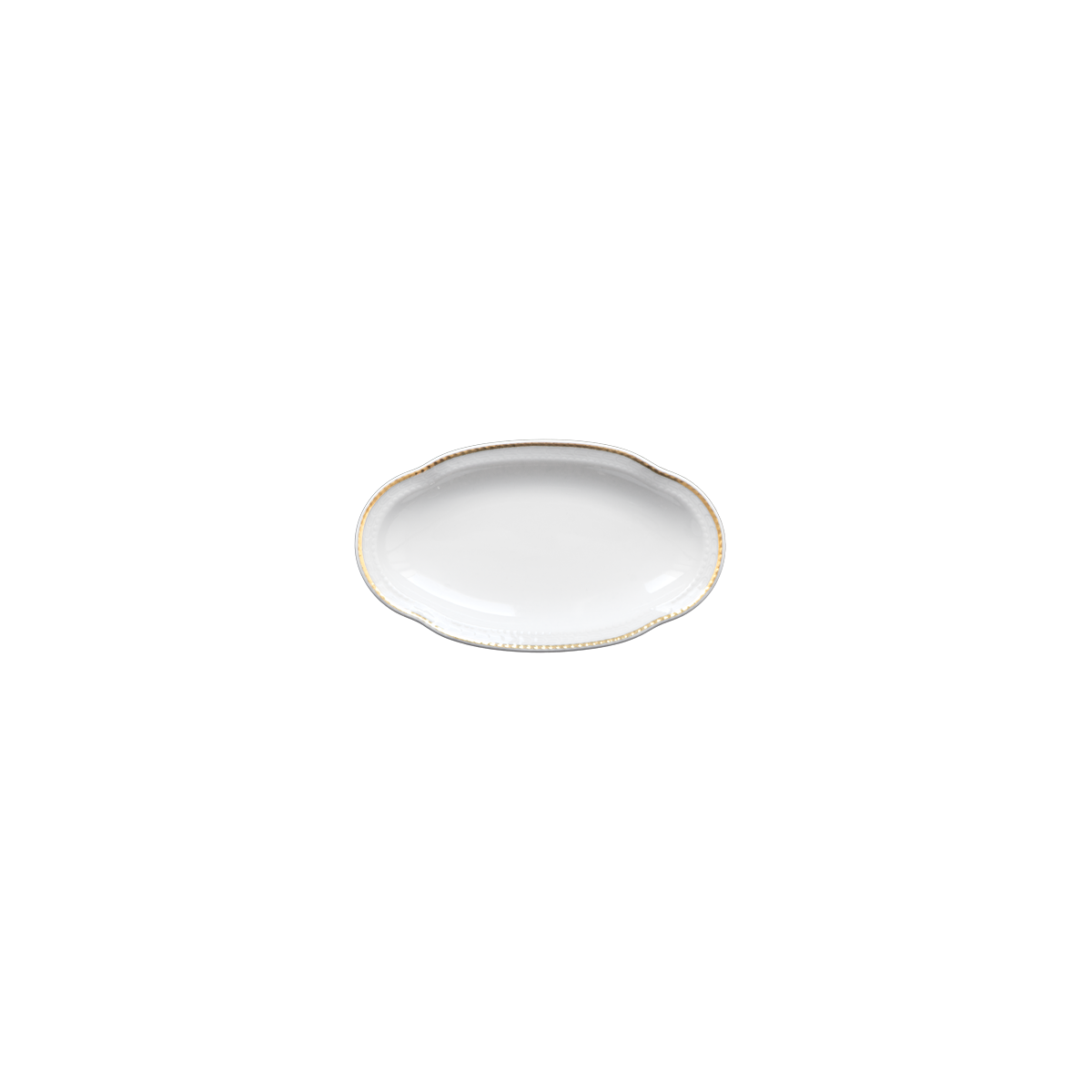 SERVING PLATTER Oval Corona Gold Rim by Richard Ginori cm 16,5x9,5