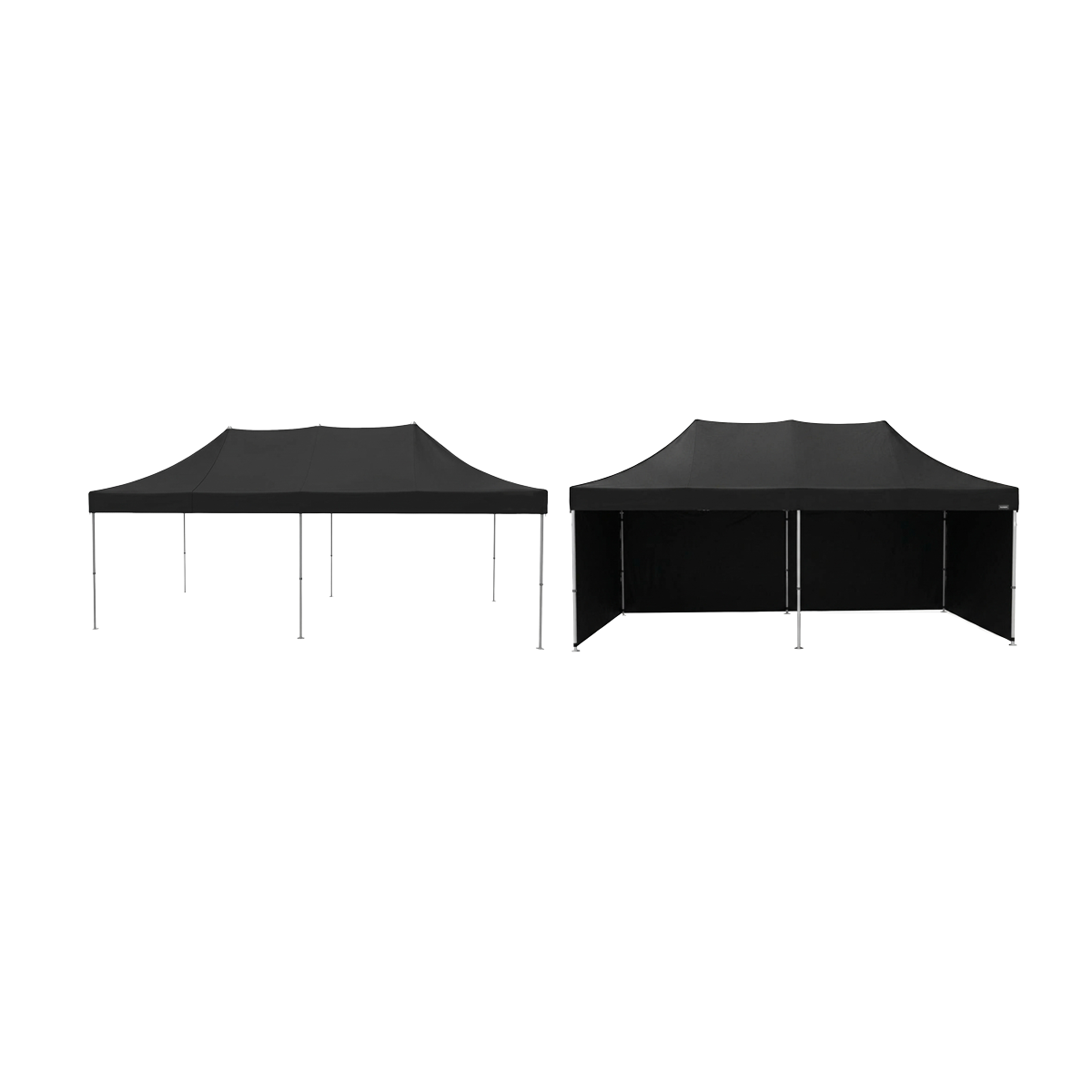 Tenda a soffietto 8x4 Nera
