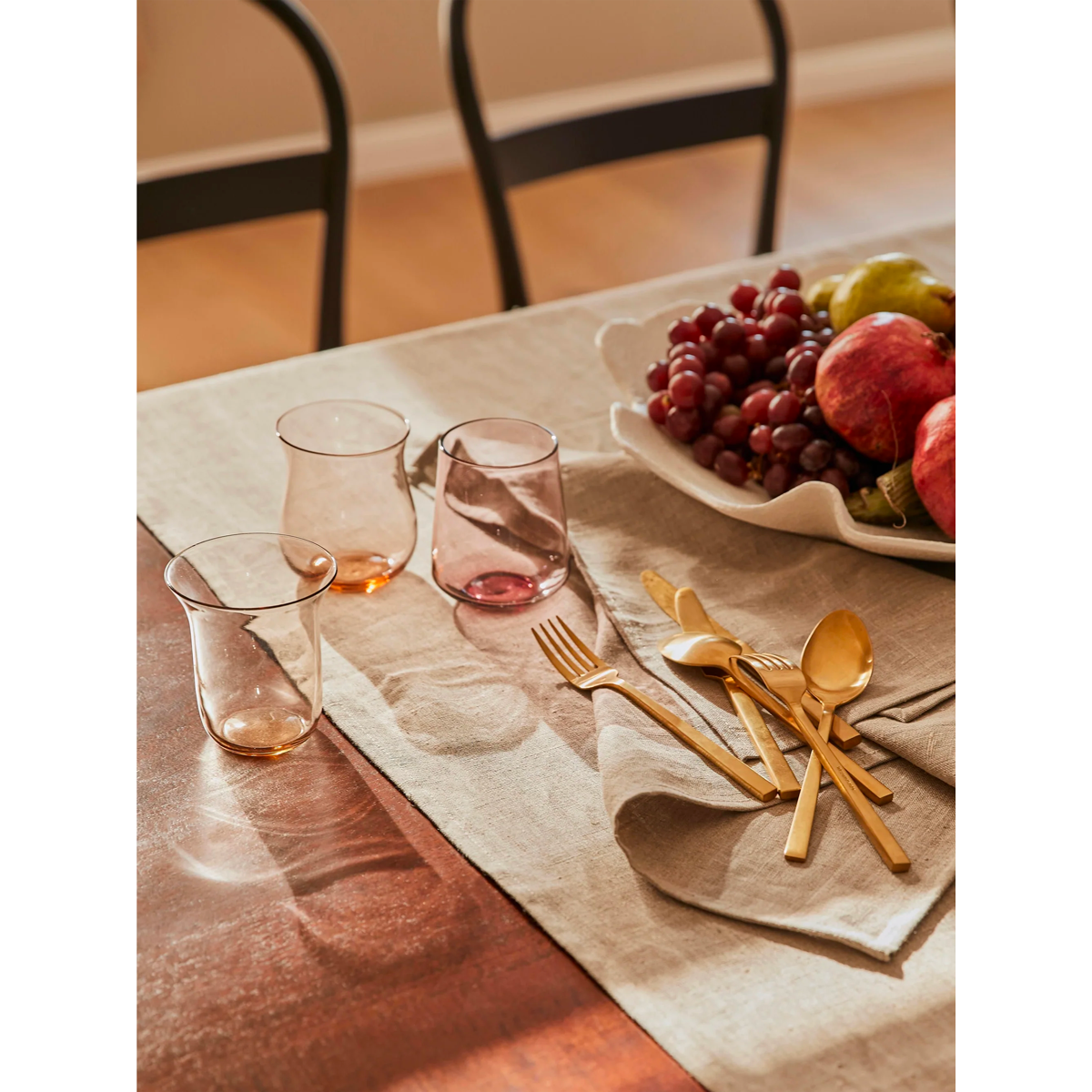 BICCHIERE Diseguale Nuance Ambra/Rosa (24 per cassa)