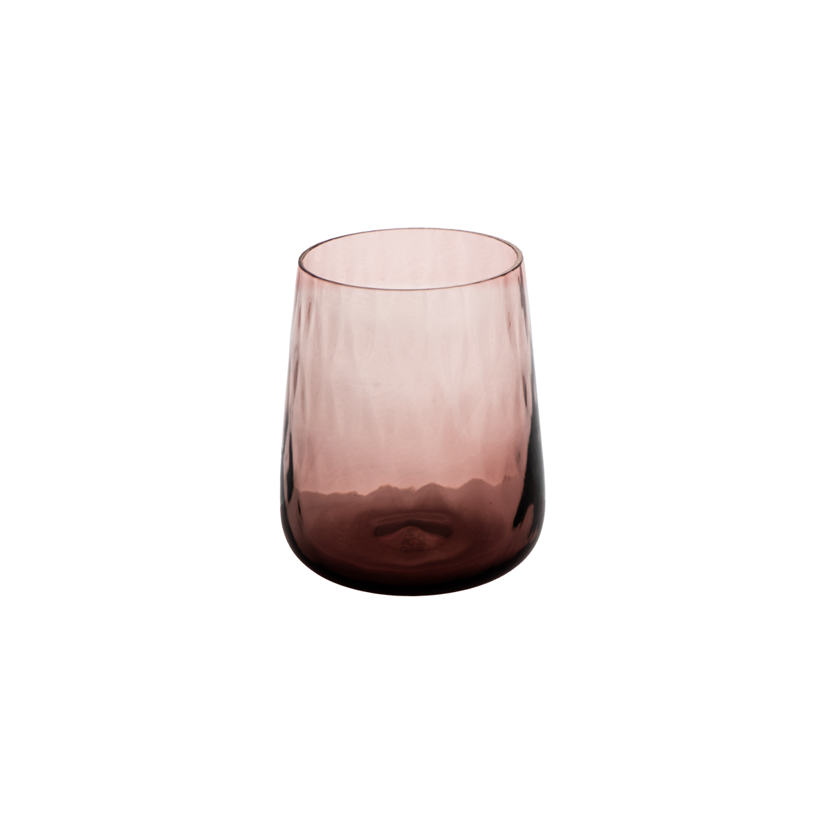 BICCHIERE Diseguale Texture Nuance Ambra/Rosa (24 per cassa)