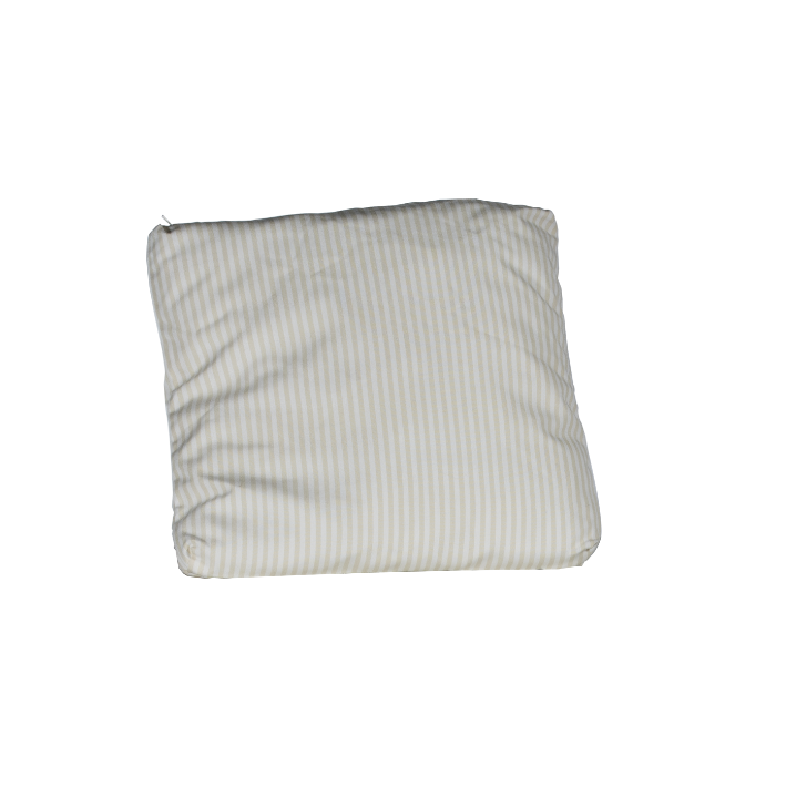 CUSHION with white and beige stripes 50x50cm 