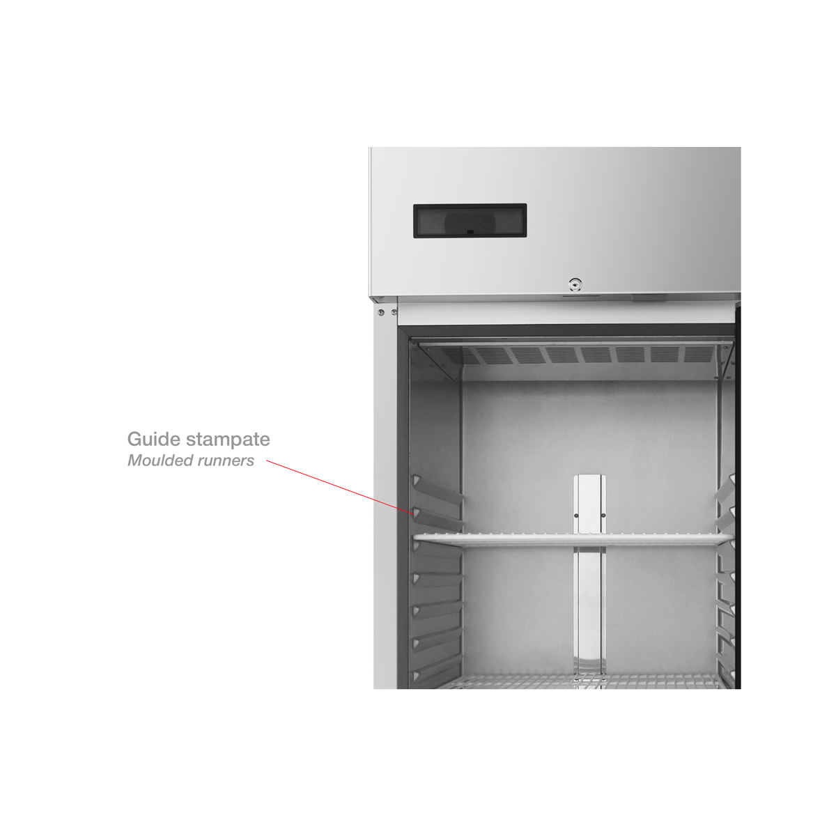 FREEZER Verticale Porta Inox Litri 700