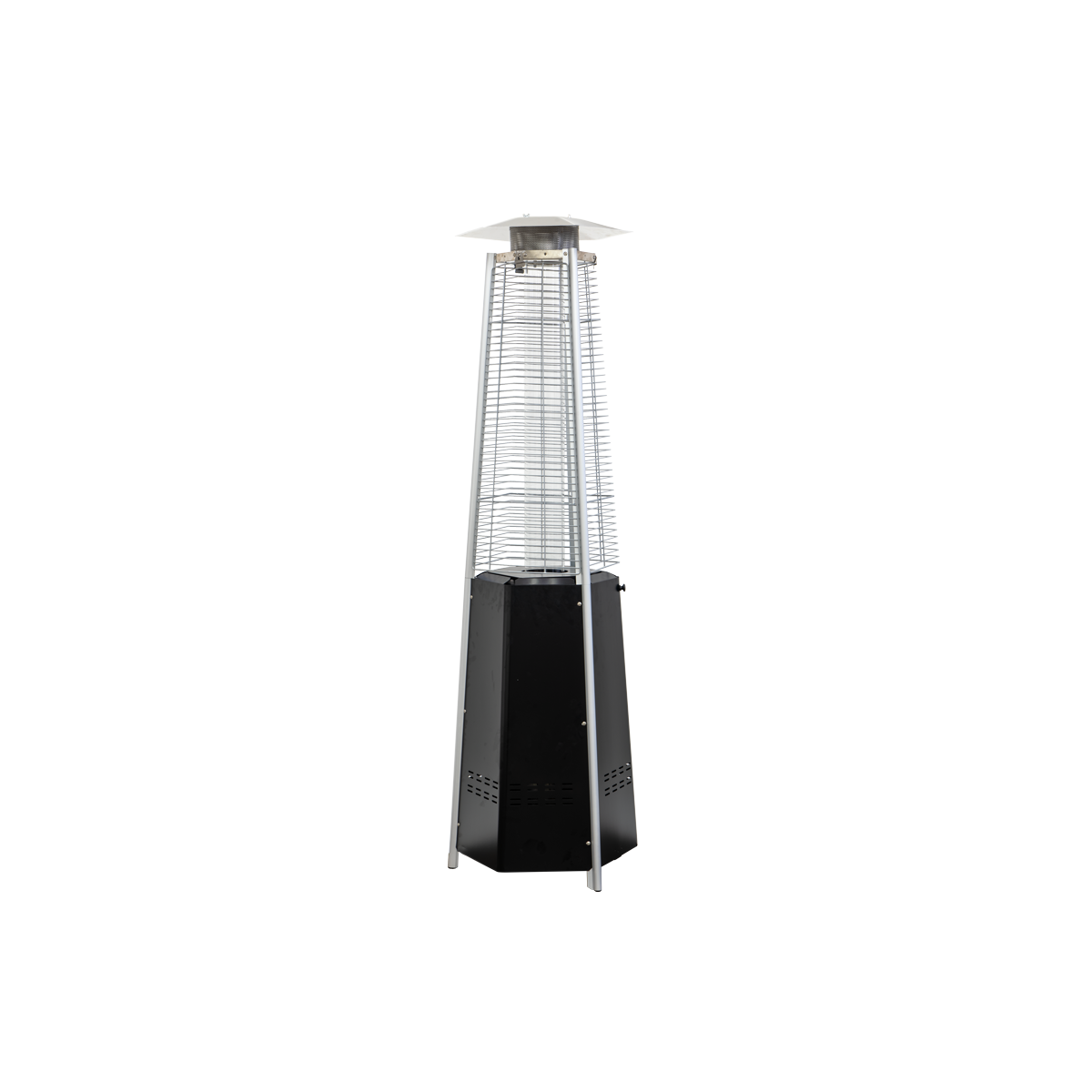 HEATER Pyramid Flame Hexagonal (gas cylinder not included) - (on-site assembly)