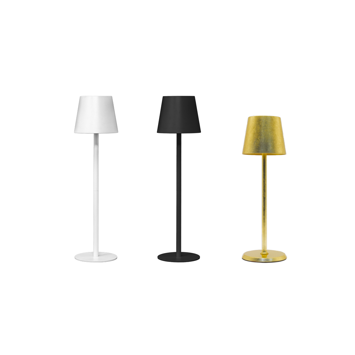 LAMPADA da Tavolo Bea Nera h 38 cm (escluso caricabatteria)