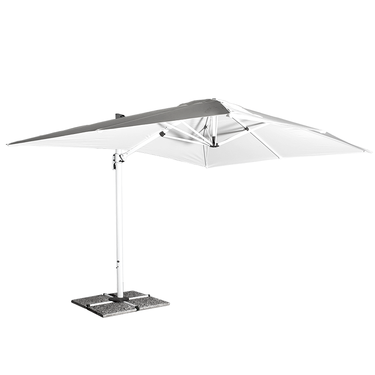 ARM SUN UMBRELLA 3X4m with Tiles White Canavas