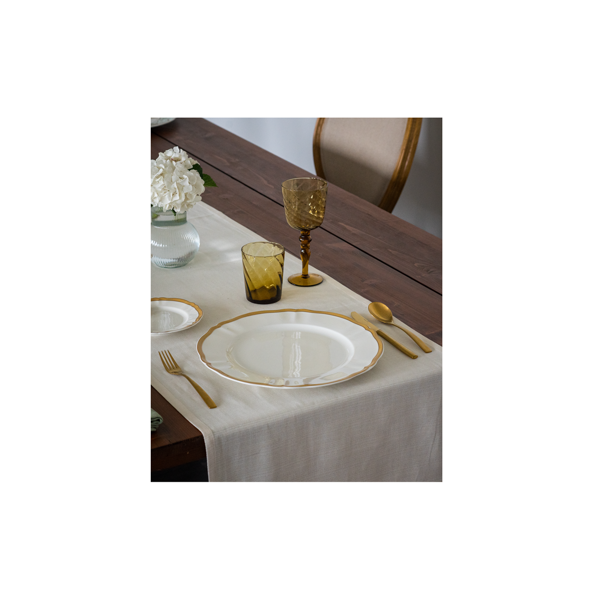 BREAD Plate Ducale Sand&Gold cm 16