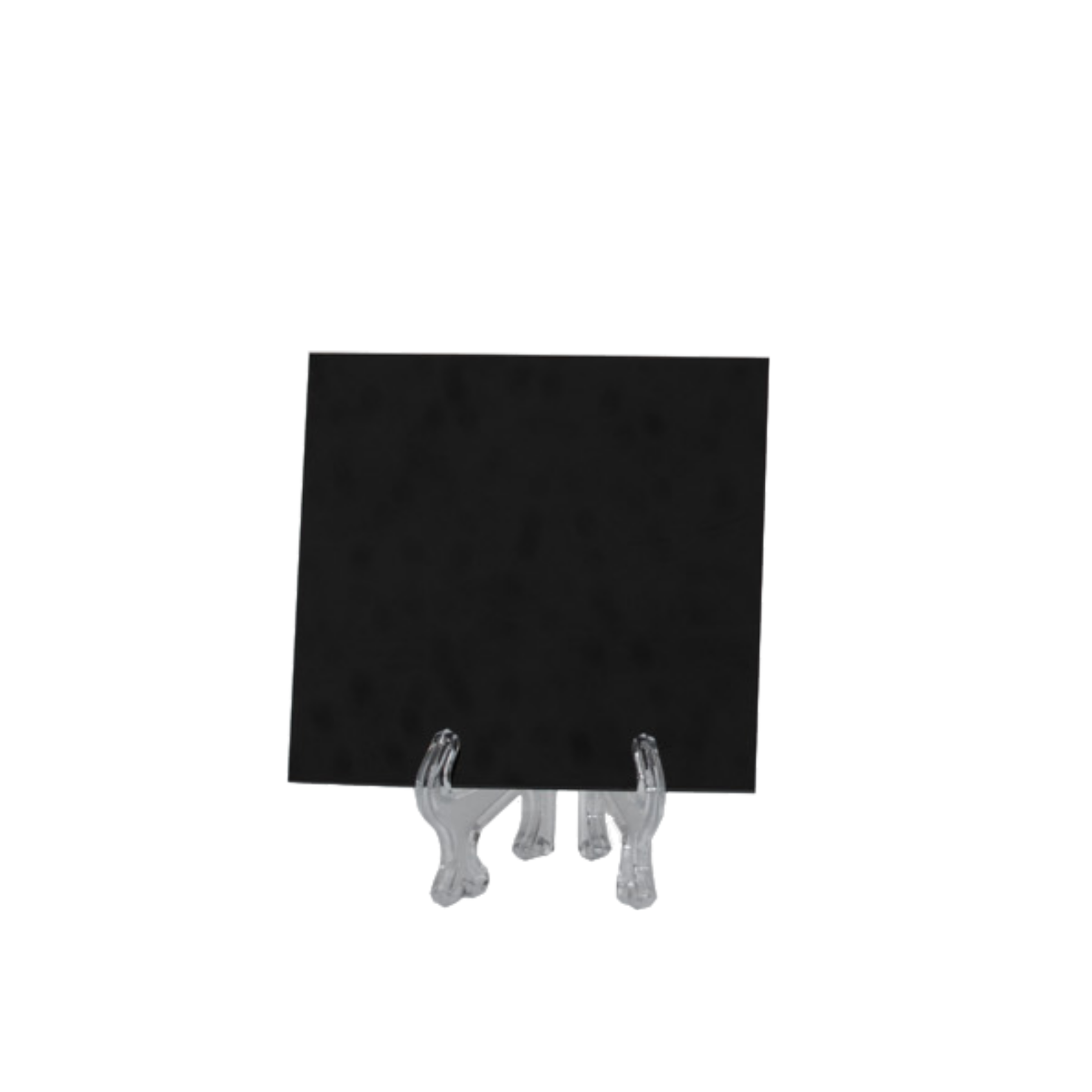 BREAD Plate Black Plexy cm 10x10 (60 each crate) 