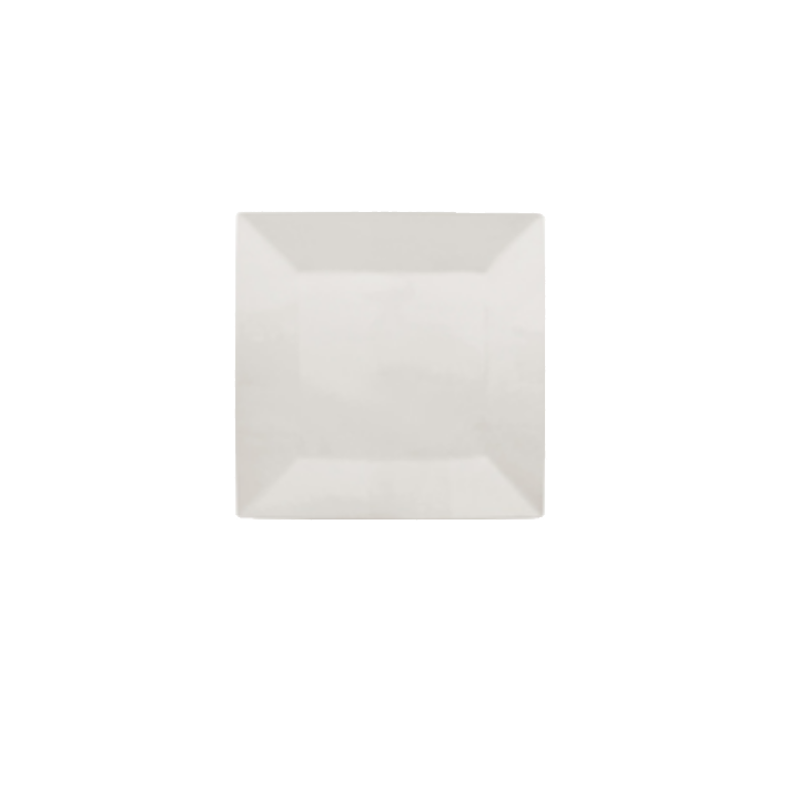 PLATE White square cm 10 mod. Plain 