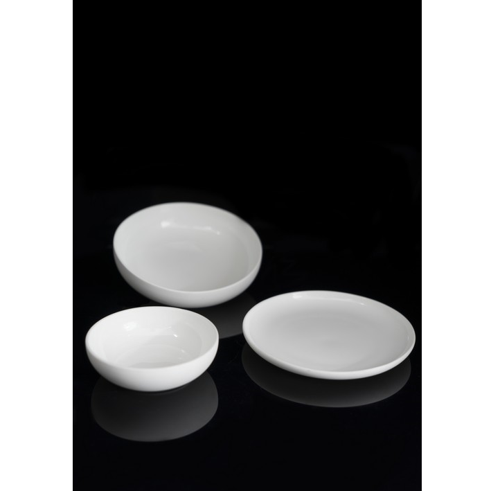 PLATE Round white ceramic cm 12 