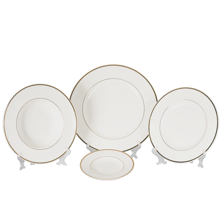 DINNER Plate Amelia Gold Rimmed cm 29 (24 each container)