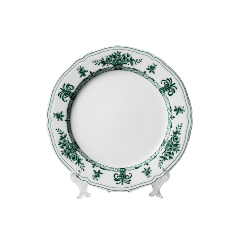 DINNER Plate Green Bouquet cm 27 (38 each container) 