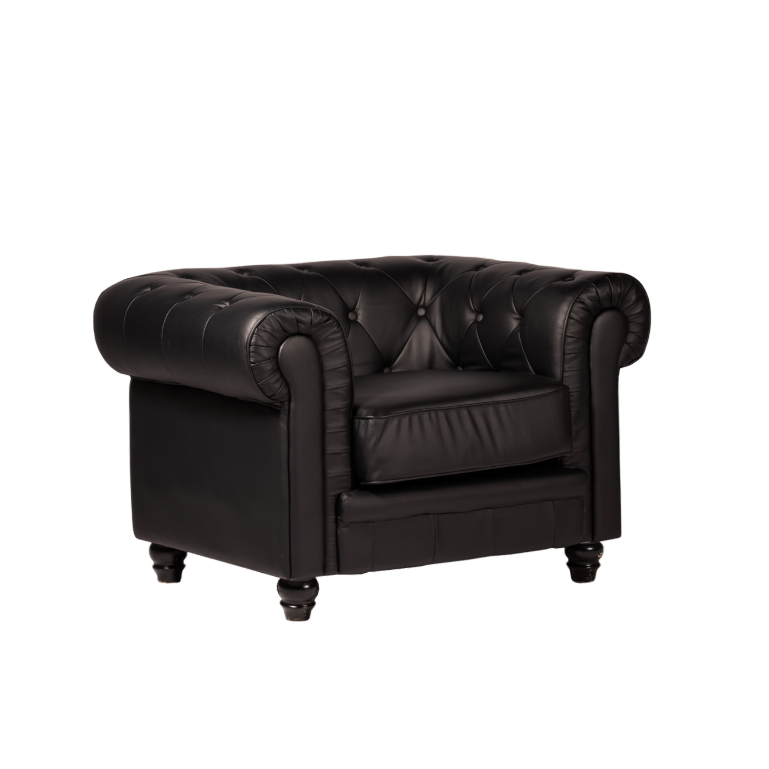 POLTRONA Chesterfield Nera