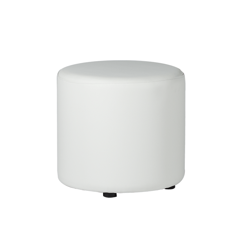 POUF Round White cm 45x45h