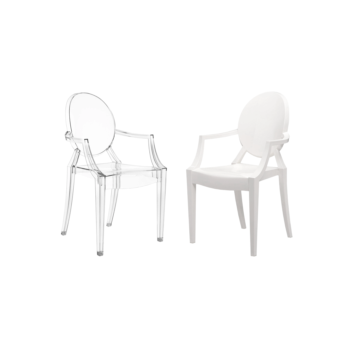 CHAIR mod. Louis Ghost by Kartell Transparent