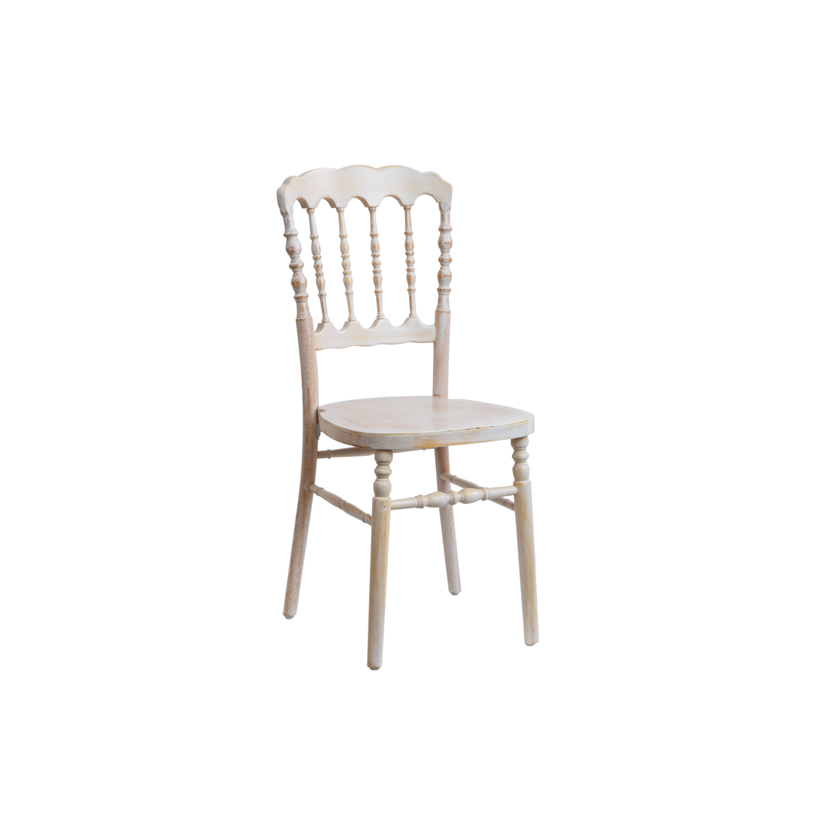 CHAIR mod. Parigina Vintage Style in white wood