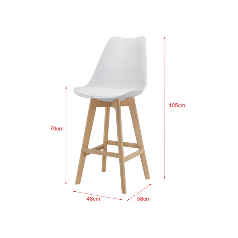 STOOL Wood and White