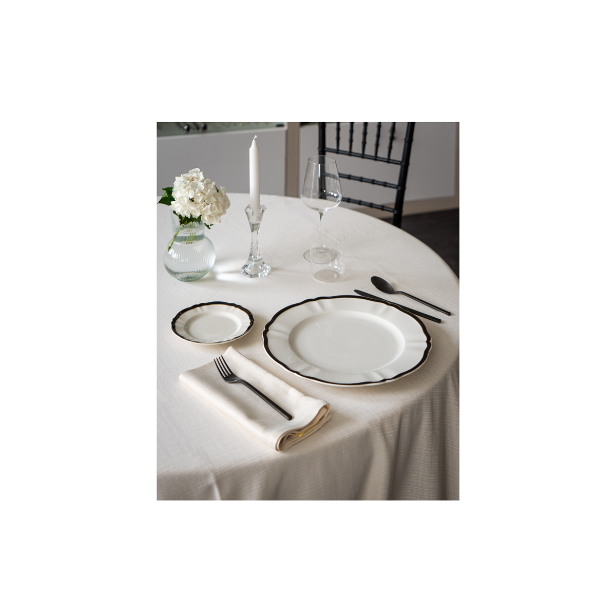 SOTTOPIATTO Ducale Black&Gold cm 33 (15 per cassa)