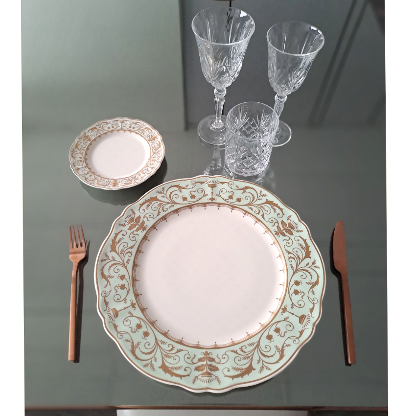 SOTTOPIATTO Golden Leaves cm 33 (10 per cassa)