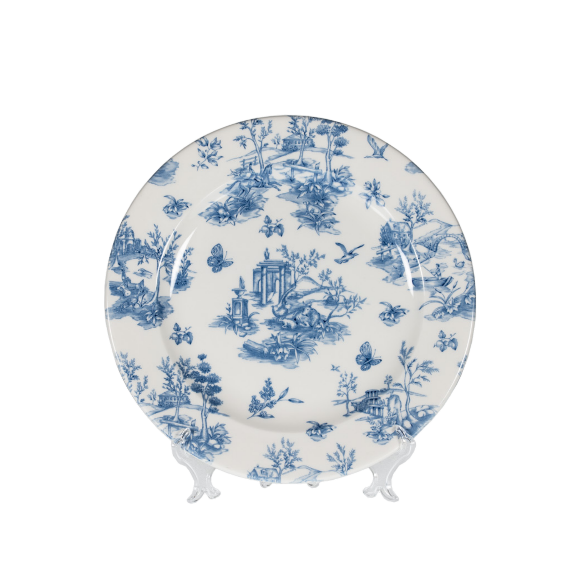 CHARGER Plate Toile Blue Deco 30 cm 