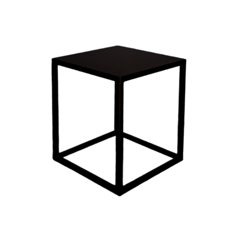 TAVOLINO New Iron Black cm 40x40x50h (Ignifugato) (MSP) 