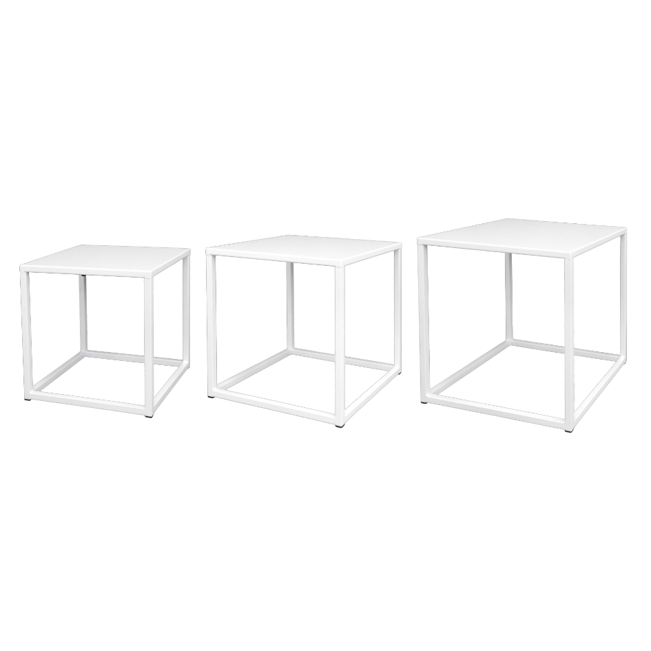 TAVOLINO New Iron White cm 45x45x45h (MSP)