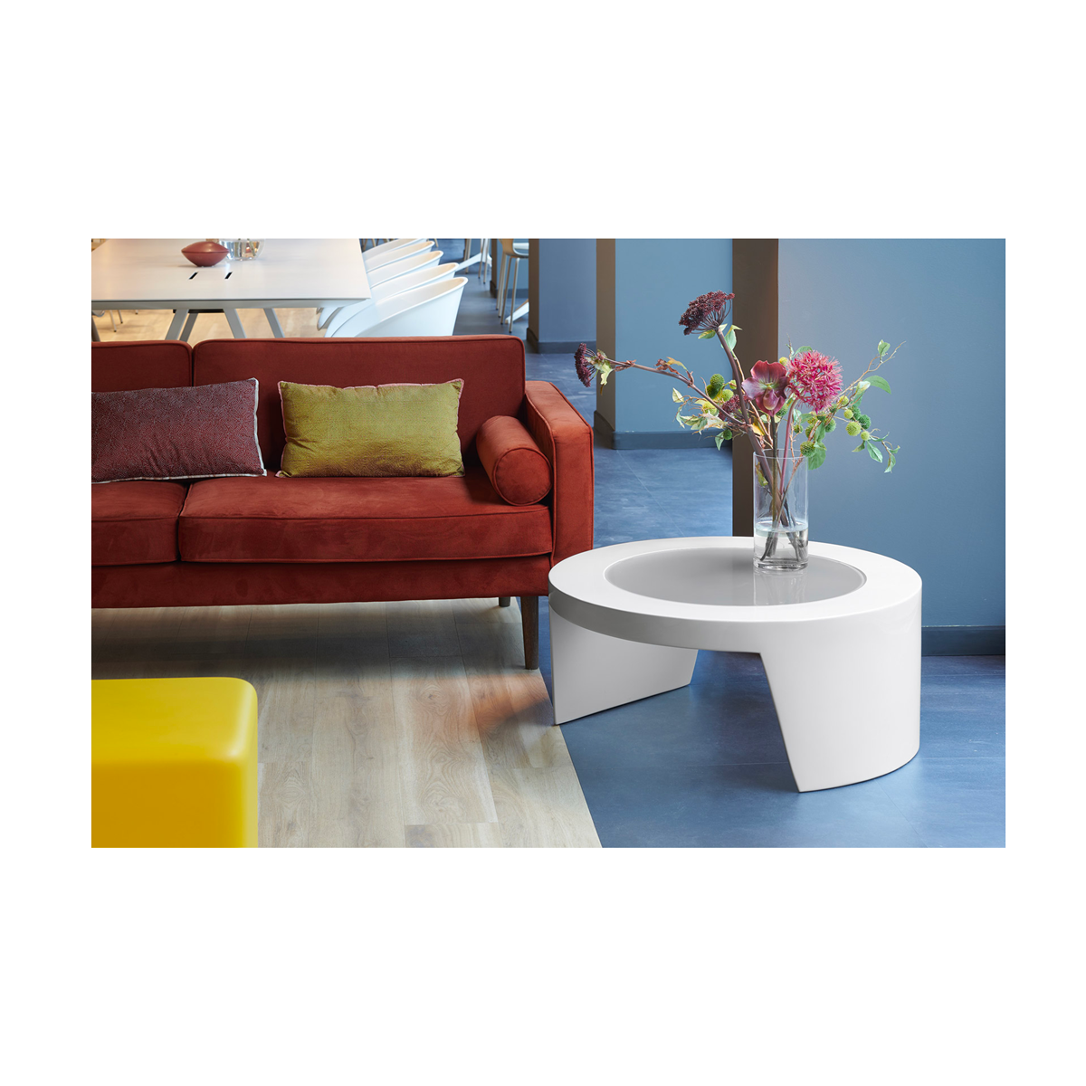 TAVOLINO Tao Laccato Bianco by Slide Design