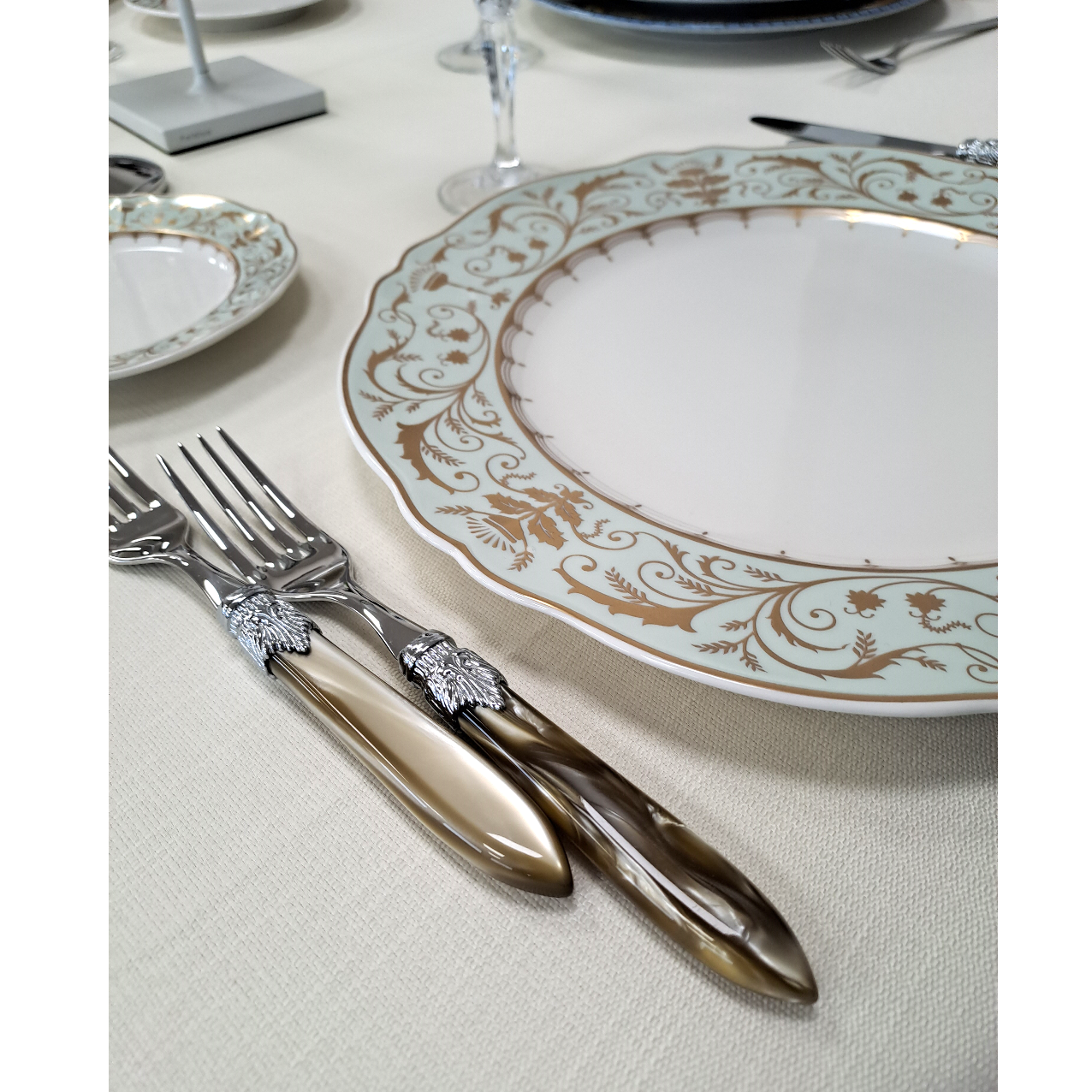 TOVAGLIA Effetto Lino Ecrù cm 300 x 300