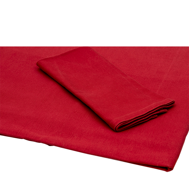 TABLECLOTH Red Linen Effect cm 300 x 300
