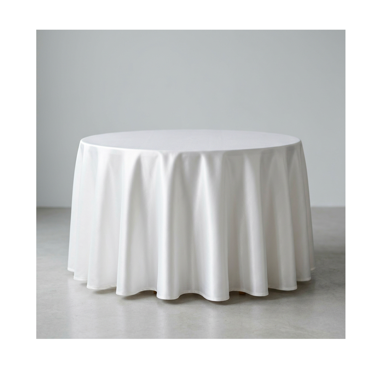 TABLECLOTH Fire Retardant White Satin diam. 300 (Class 1 Mod. Spluga)