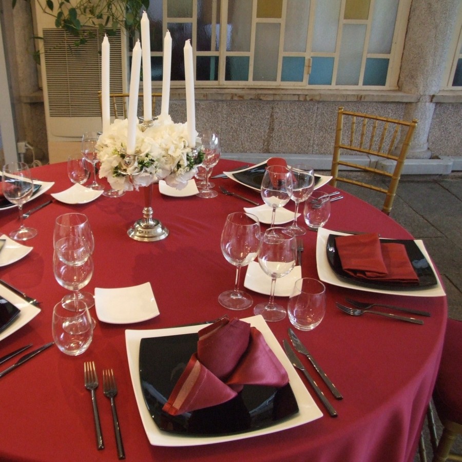 TOVAGLIA Raso Bordeaux cm 240 x 240